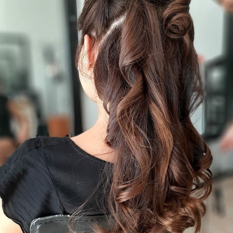 Peinado con ondas